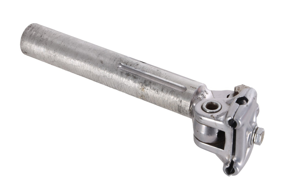 3TTT Fluted Alloy Road Bike Seatpost 27 x 200mm 15mm SB Silver Vintage