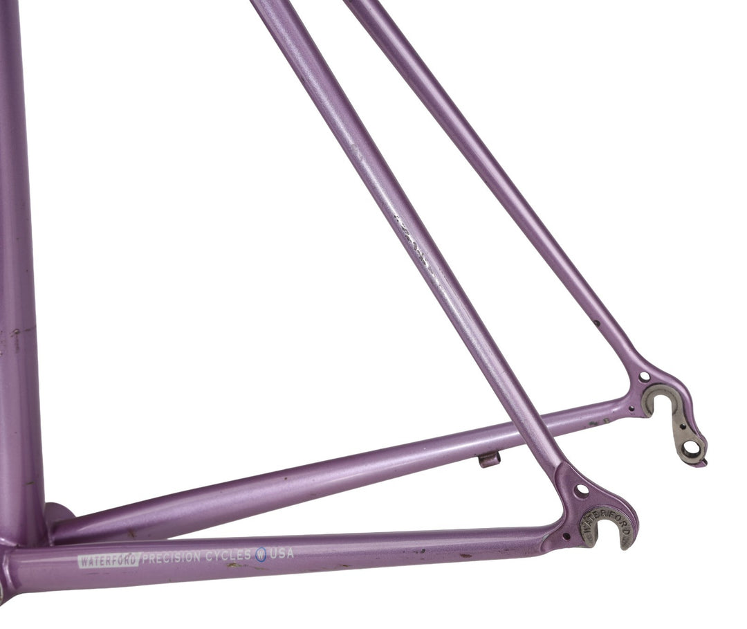Waterford R-33 Steel Road Bike Frameset 56cm Carbon PURPLE 700c QR Rim Brake USA