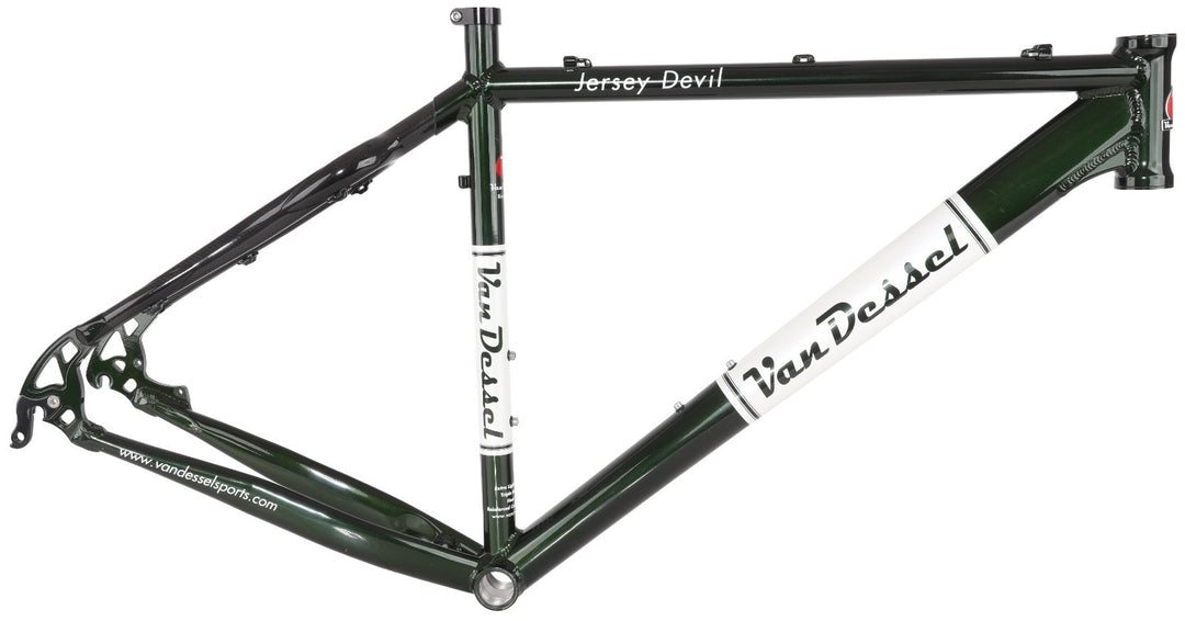 Van Dessel Jersey Devil 29er Alloy Hardtail Mtn Bike Frame XL Green Disc XC 2007