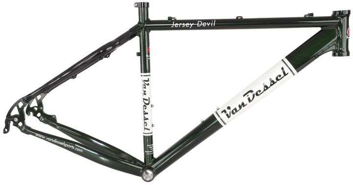 Van Dessel Jersey Devil 29er Alloy Hardtail Mtn Bike Frame XL Green Disc XC 2007