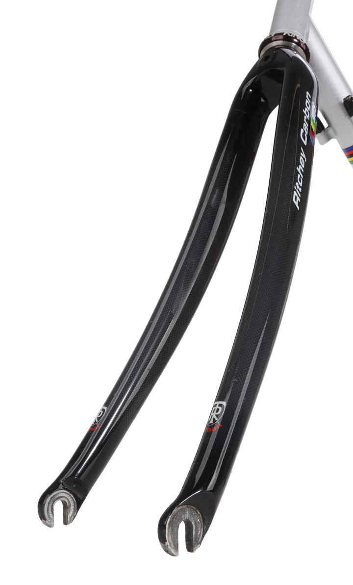 Ritchey Road Logic Steel Bike Frameset 59cm WCS Carbon SILVER 700c 1" Chris King