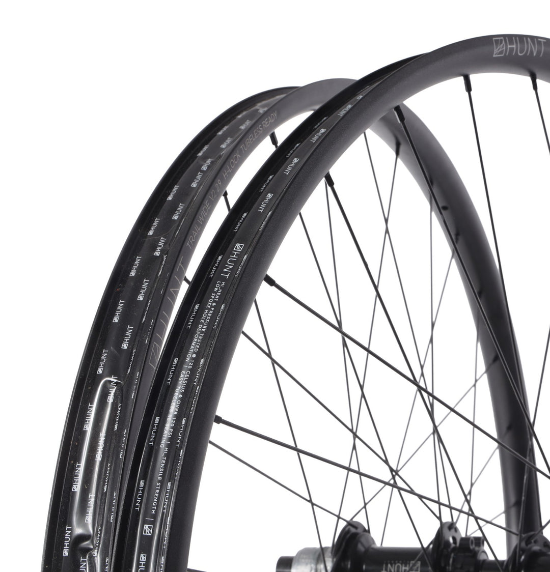 HUNT Trail Wide V2 29 Disc Alloy Tubeless Wheelset 6B SRAM XD 12s Super Boost