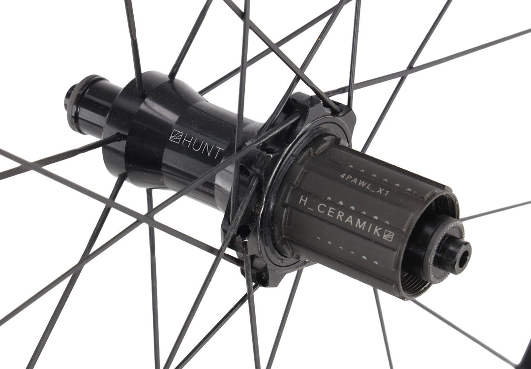 HUNT Race Aero Wide Alloy Road Wheelset Tubeless Shimano 11 Sp 700c QR Rim Brake