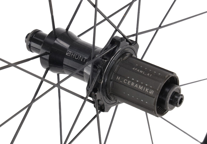 HUNT Race Aero Wide Alloy Road Wheelset Tubeless Shimano 11 Sp 700c QR Rim Brake