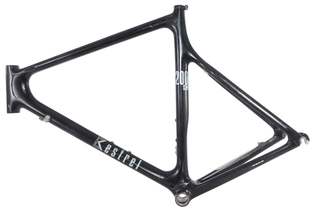 Kestrel 200 SC Carbon Road Bike Frameset 56cm Black USA Made Race Vintage 1990's