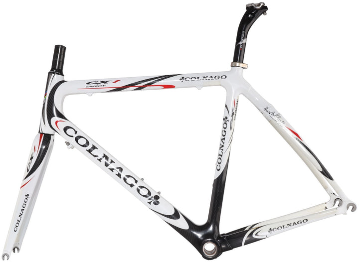 Colnago CX-1 Carbon Road Bike Frameset 56s WHITE 700c QR Rim Brake Italy 2009