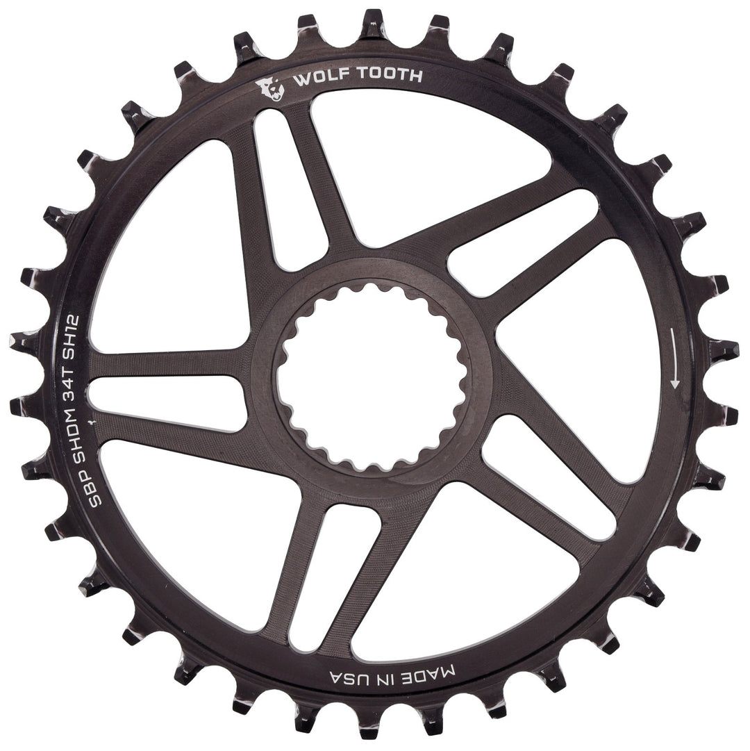 Wolf Tooth Shimano Direct Mount MTB Chainring 34T SBP SHDM 3mm Offset Boost XC