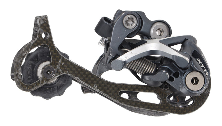 Shimano XTR RD-M972 SGS 9 Spd Mtn Bike Rear Derailleur Carbon Long Cage Vintage