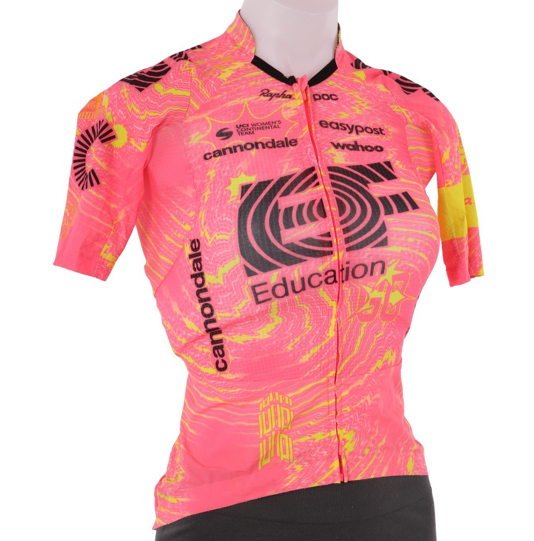 Rapha EF Cannondale Pro Team Short Sleeve Jersey Women XS Pink Road Bike wahoo