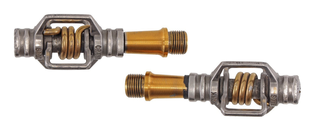 crankbrothers Eggbeater 4Ti Clipless Mountain Bike Pedals GOLD Gravel MTB 2 Bolt