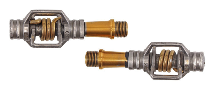 crankbrothers Eggbeater 4Ti Clipless Mountain Bike Pedals GOLD Gravel MTB 2 Bolt