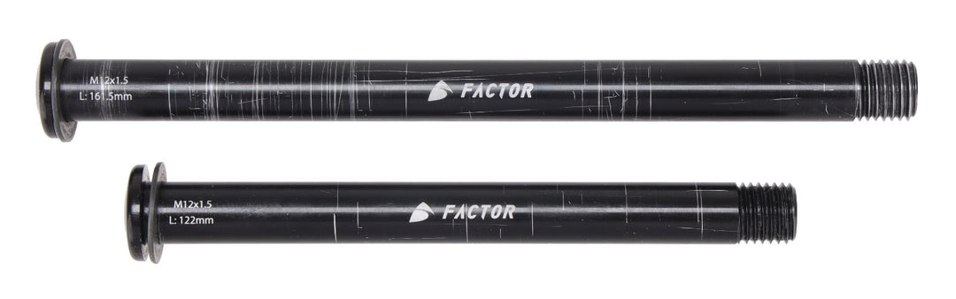 Factor Alloy Thru-Axle Set 100/142mm Front/Rear Disc Gravel Road OSTRO VAM O2 LS