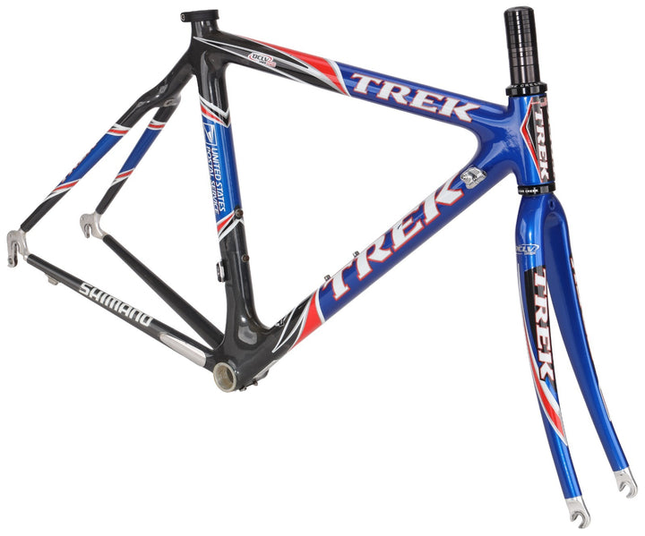 Trek 5200 OCLV 120 Carbon Road Bike Frameset USPS Pro Team 50cm QR Rim 700c 2002