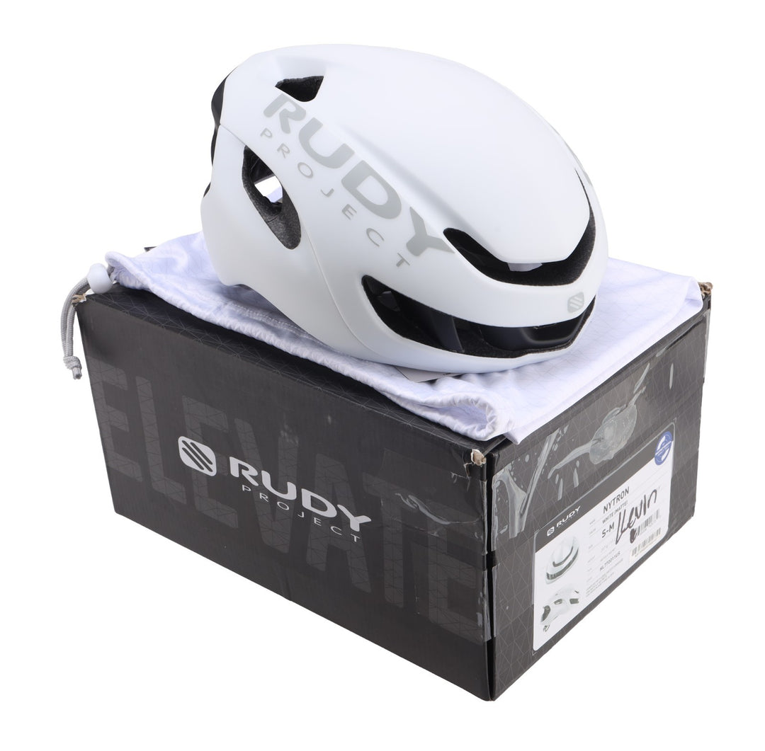 Rudy Project Nytron Road Bike Cycling Helmet SM-MD 55-58cm MATTE WHITE CX Gravel