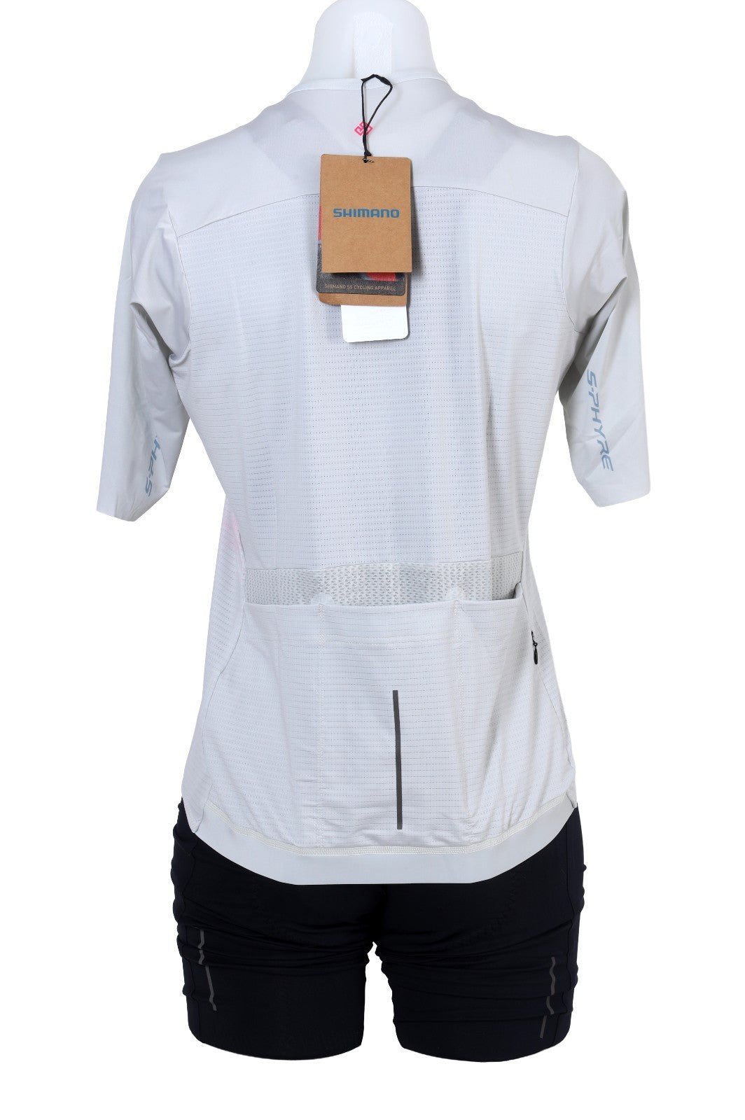 Shimano S-PHYRE Leggera Short Sleeve Cycling Kit LARGE Women Gray Road Bike