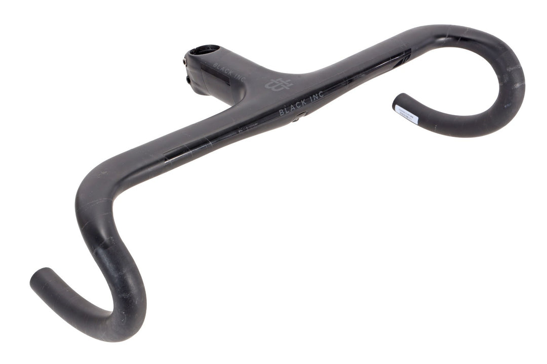 Black Inc Integrated Barstem Carbon Cockpit 44cm 120mm -6º Handlebar Stem Road