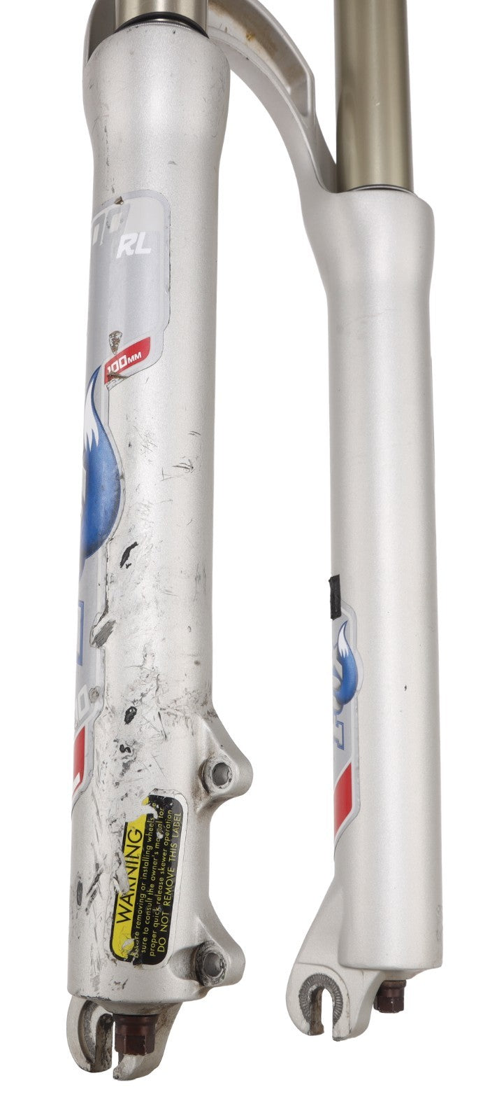Fox Factory F100 RL Disc Mountain Bike Fork 26" 100mm w/ Lockout 32 SILVER QR