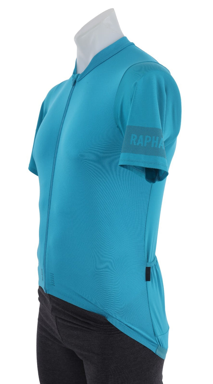 Rapha Pro Team Light Weight Short Sleeve Jersey Men LARGE Blue Road Bike Gravel