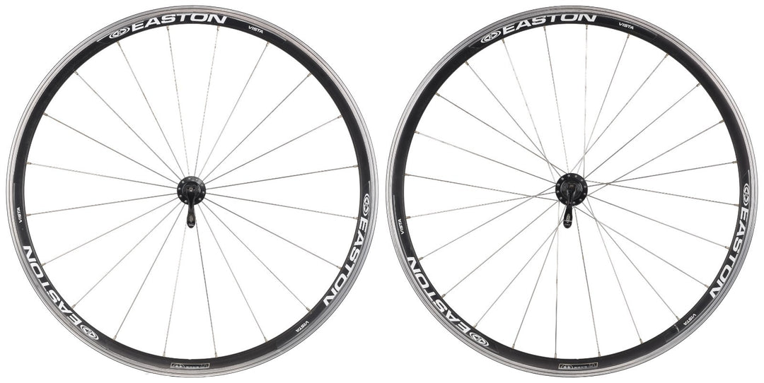 Easton Vista Alloy Clincher Road Bike Wheelset Shimano 10 Spd 700c Rim Brake QR