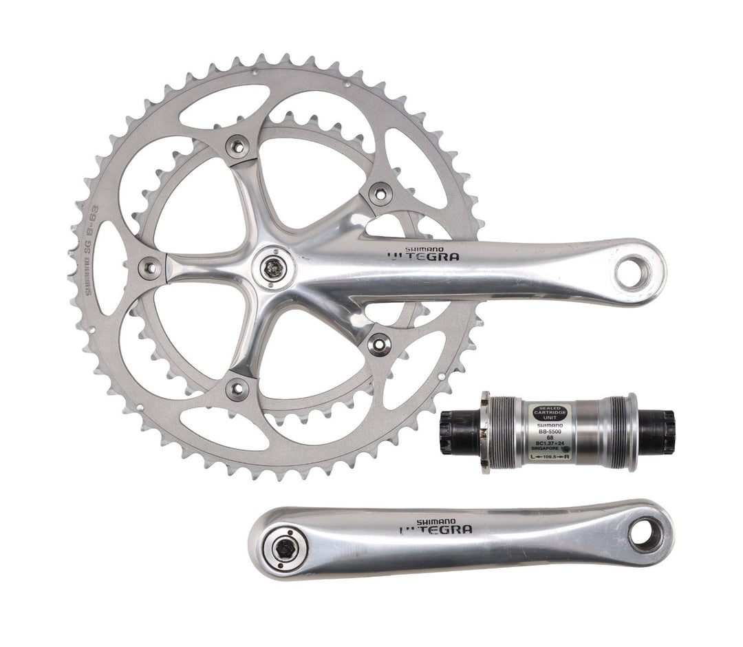 Shimano Ultegra FC-6500 2 x 9 Speed Road Bike Crankset 175mm 53/39T + BB Vintage