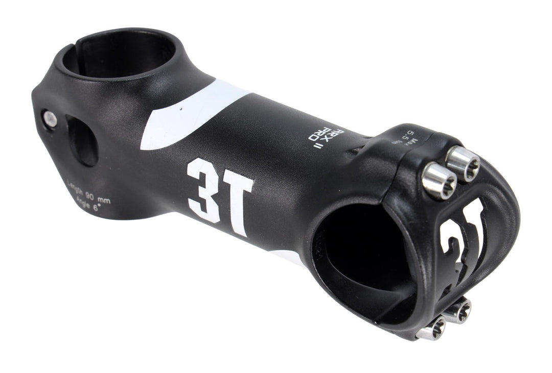 3T ARX II Pro Alloy Road Bike Stem 31.8 x 90mm BLACK 6º 1-1/8"