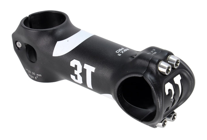 3T ARX II Pro Alloy Road Bike Stem 31.8 x 90mm BLACK 6º 1-1/8"