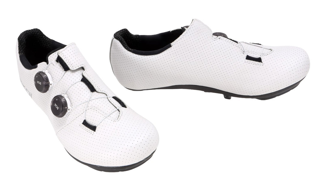 Ekoi PW8 C12 Carbon Road Bike Shoes EU 43 US Men 9.5-10 WHITE BOA Dial