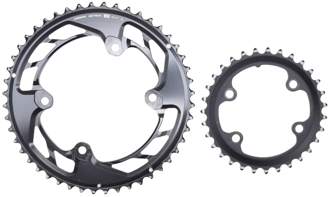 Shimano GRX FC-RX820 2x 12 Speed Gravel Bike Chainring SET 48/31T 4 Bolt