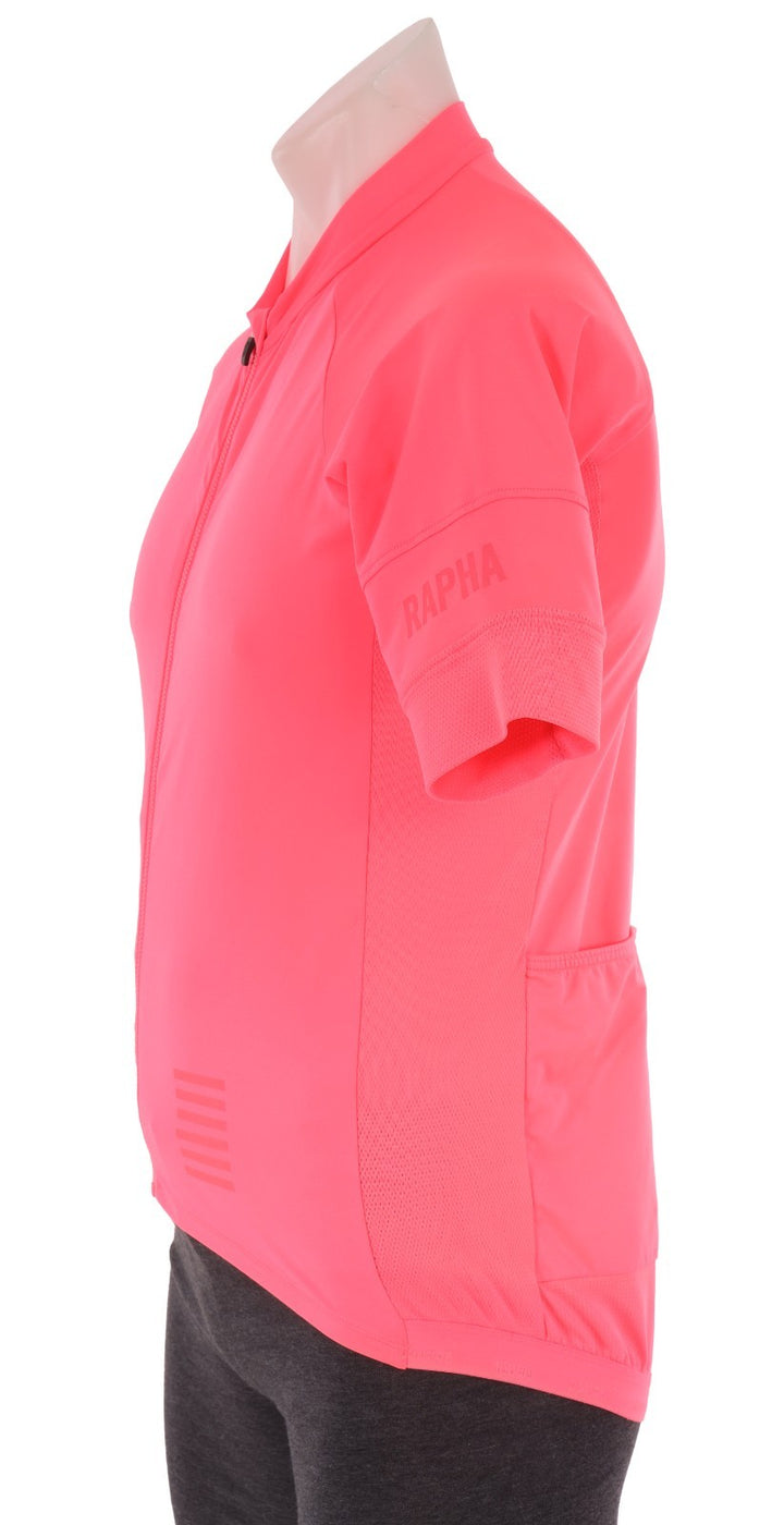 Rapha Pro Team Training Short Sleeve Jersey Men LARGE Pink Road Bike Gravel CX