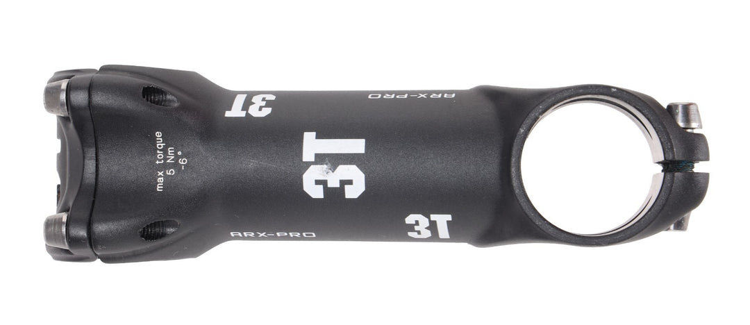 3T ARX-PRO Alloy Road Bike Stem 31.8 x 100mm 6º BLACK 1 1/8" Gravel Race