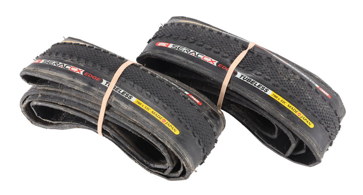 IRC Serac CX Edge Cyclocross Bike Tubeless Tire PAIR 700 x 32c BLACK Gravel