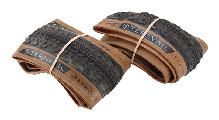Teravail Sparwood TL Gravel Bike Tires 27.5 x 2.1" 1 PAIR TAN WALL Adventure