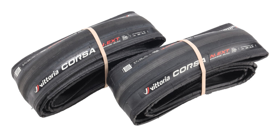 Vittoria Corsa N.EXT Clincher Road Bike Tires 700x32c PAIR Graphene Silica