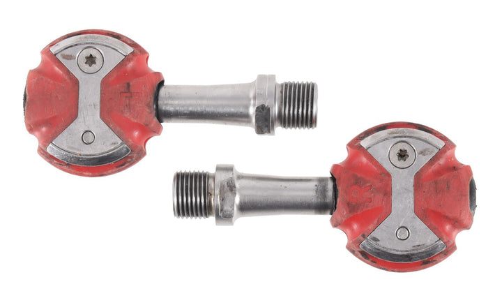 Speedplay Zero Clipless Road Bike Pedals RED 53mm Stainless 4 Bolt Tri Race CX