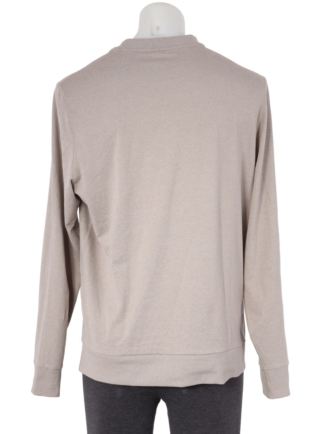 Vuori Ponto Performance Crew Long Sleeve Men LARGE Salt Lifestyle Zip Pocket