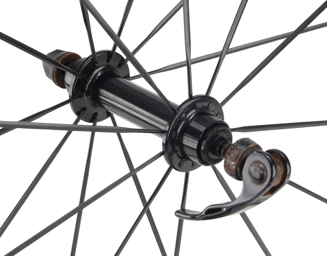 Unbranded Carbon 38 Clincher Road Wheelset Shimano 11 Spd 700c QR Rim Brake