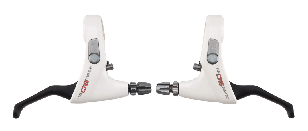 SRAM 9.0 SL Mountain Bike Brake Lever Set WHITE Vintage MTB Super Light 22.2mm