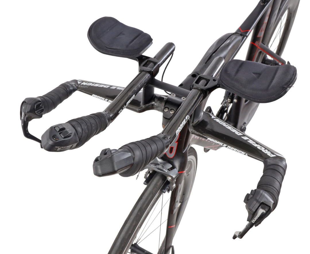 Quintana Roo PRsix Di2 2x11s Carbon Triathlon Bike 52cm Ultegra HED Jet 6/9 2016
