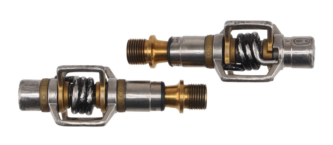 crankbrothers Eggbeater 4Ti Clipless Mountain Bike Pedals GOLD 2 Bolt NEW Cleats