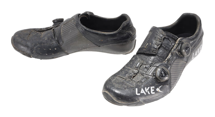 Lake CX403 Carbon Road Bike Shoes EU 43 US Men 10 BLACK 3 Bolt BOA Cycle Race