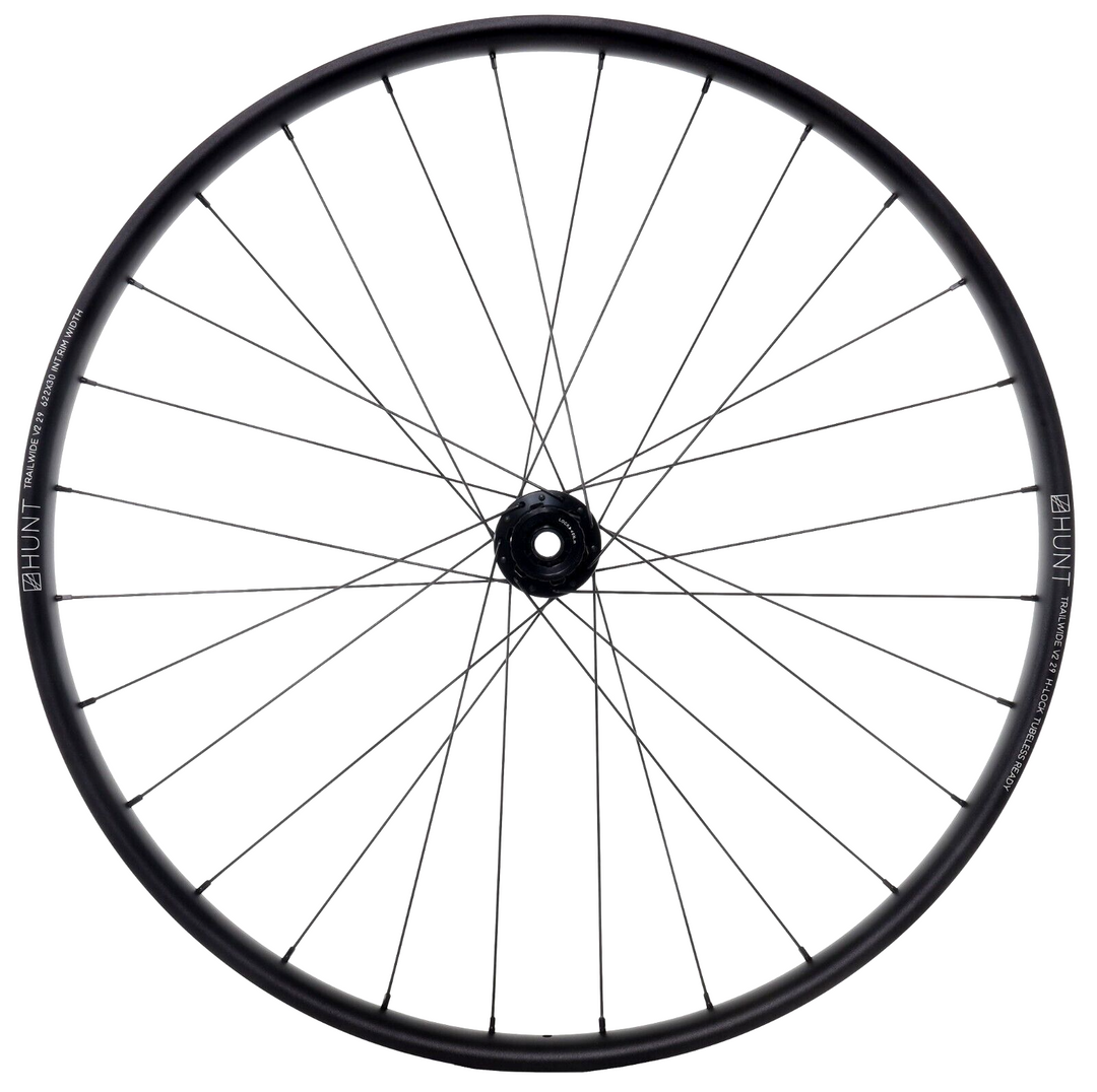 HUNT Trail Wide V2 MTB 29 Alloy Mtn Bike FRONT Wheel CL Disc 15x 110mm Gravel