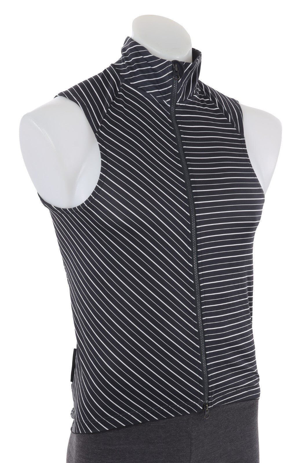 Velocio Wind Vest Men MEDIUM Black White Cycling Road Bike Gravel Race Mountain
