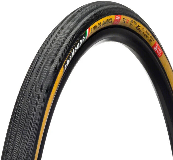 Challenge Strada Bianca PRO TLR Hand Made Tubeless Gravel Bike Tire 700x40c Race