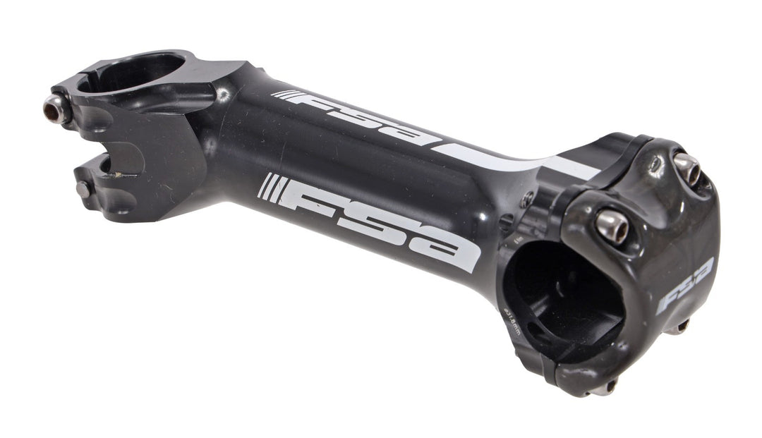FSA Team Issue Alloy Road Bike Stem 31.8x 140mm w/ Carbon Plate 17º Black 1-1/8"