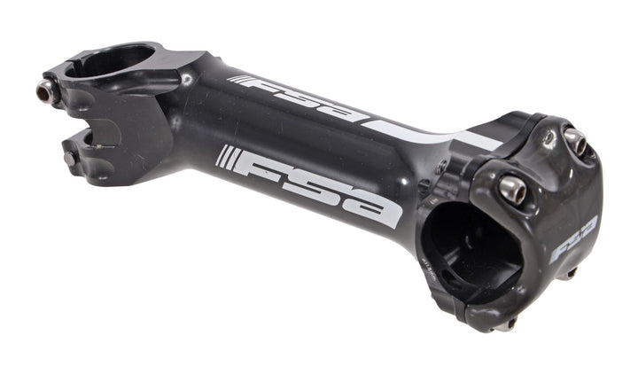 FSA Team Issue Alloy Road Bike Stem 31.8x 140mm w/ Carbon Plate 17º Black 1-1/8"