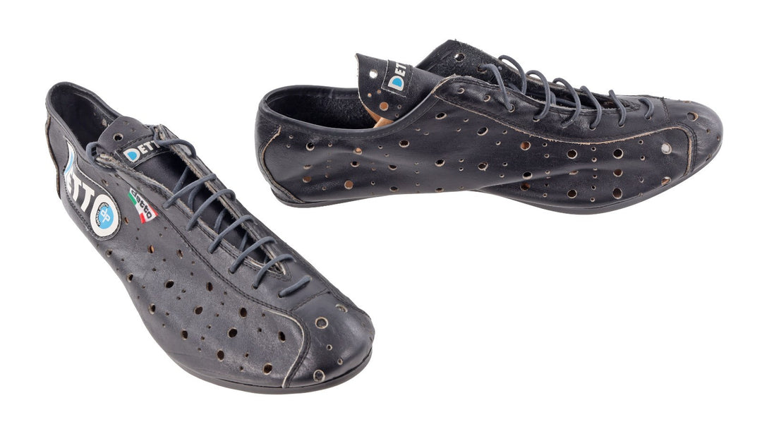 Detto Pietro Art. 74 Road Bike Shoes EU 47 US Men 11.5 BLACK Slotted Vintage