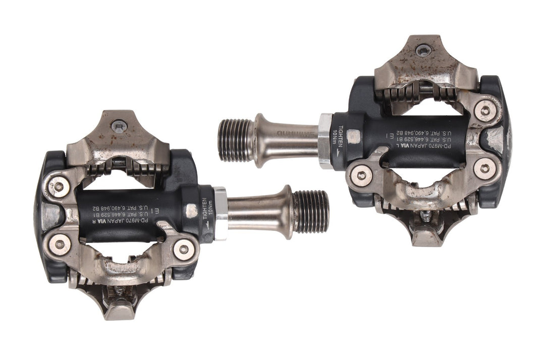 Shimano XTR PD-M970 SPD Clipless Mountain Bike Pedals 9/16" w/Cleats Gravel MTB