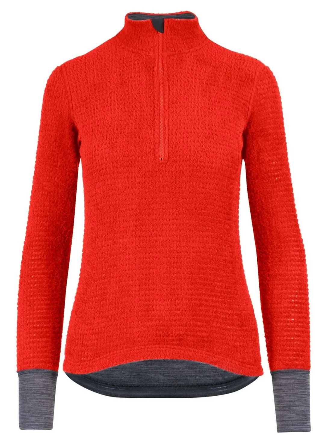 Velocio Alpha Long Sleeve Mid-Weight Layer Cycling Jersey Women XS Fire Red Fall