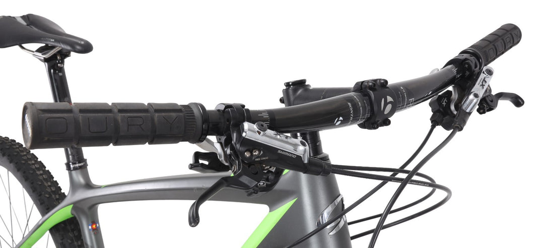Niner Air 9 Carbon 29" Hardtail Mtn Bike 2x10s LG Grey/Green Fox Shimano XT 2016