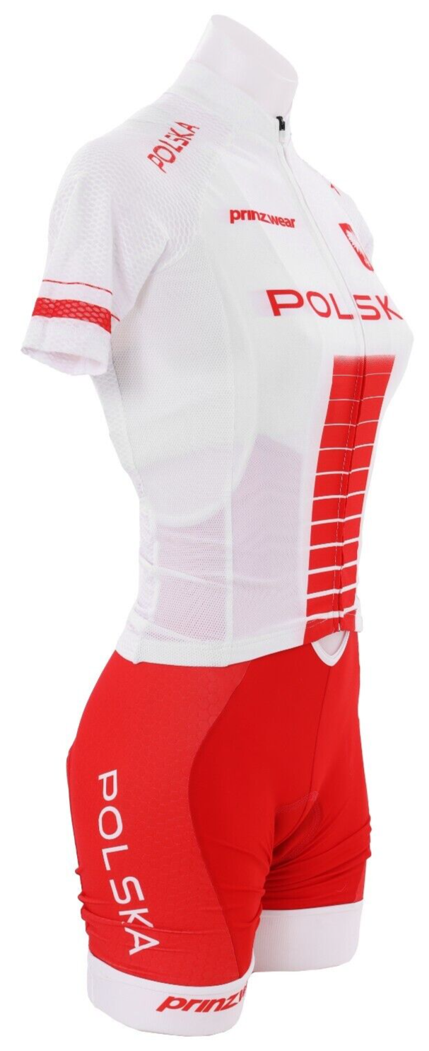 Prinzwear Team Poland Short Sleeve Cycling Kit Women XS Road Bike Polska TdF